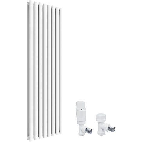 ELEGANT 1600 X 480 Mm White Vertical Column Rads Double Oval Panel