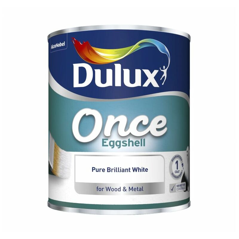 Dulux Retail Once Eggshell Pure Brilliant White 750ml