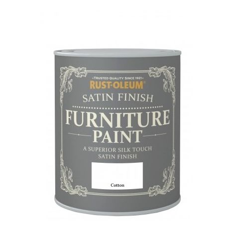 Rust Oleum Satin Furniture Paint Cotton 750ML