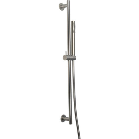 Jtp Inox Slider Shower Rail Kit Single Function Handset Stainless Steel