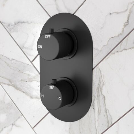 Signature Thermostatic Round 1 Outlet Concealed Shower Valve Dual