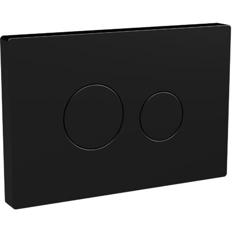 Nuie Pneumatic Dual Flush Plate Matt Black