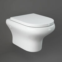 Rak Compact Rimless Wall Hung Toilet With Hidden Fixations Urea Soft