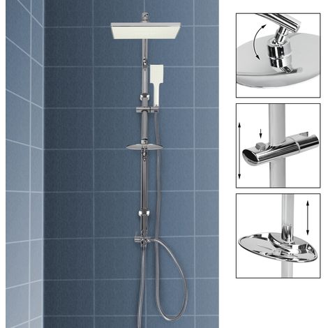 Ecd Germany Colonne De Douche En Acier Inoxydable Ovale Buses Anti