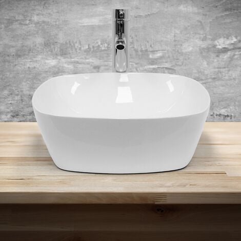 Ecd Germany Lavabo Carr En C Ramique X Mm Blanc Avec