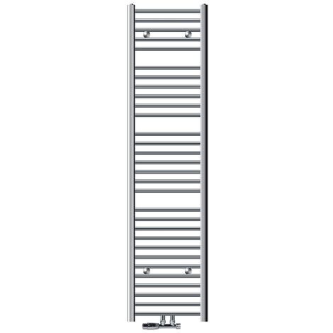 ECD Germany Radiatore Da Bagno 400 X 1800 Mm Cromato Curvo Termosifone