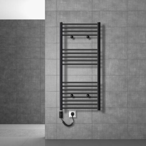 Luxebath Radiatore Elettrico Da Bagno Sahara X Mm Nero Opaco