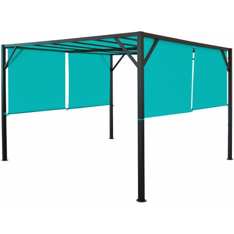 Neuwertig Ersatzbezug F R Dach Pergola Pavillon Beja X M T Rkis Blau