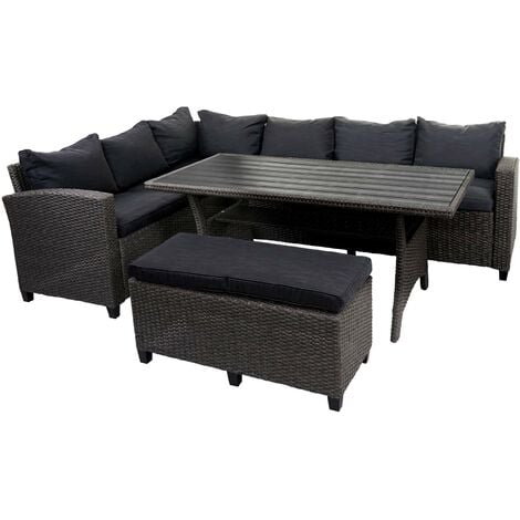 Poly Rattan Garnitur Hhg Garten Lounge Set Sitzgruppe Spun Poly