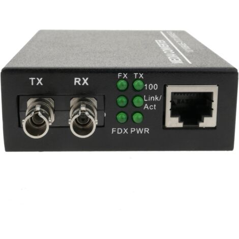 Bematik Converter Mbps Fiber Optic St Singlemode Duplex Rj To