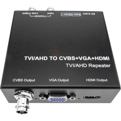 BeMatik HDTV Coaxial Video Adapter Converter TVI CVI And AHD To CVBS