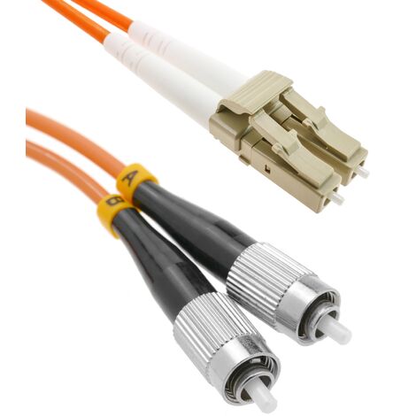 BeMatik Fiber Optic Cable FC To LC Duplex Multimode 62 5 125 2 M