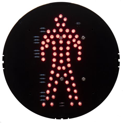 Primematik Led Light For Traffic Light Ip Mm V Red Pedestrian