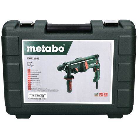 Metabo KHE 2645 Martello Combinato 850 W 2 9 J SDS Plus Valigetta