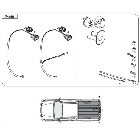 Faisceau Specifique Broches Pour Nissan Navara Avec Pare Chocs