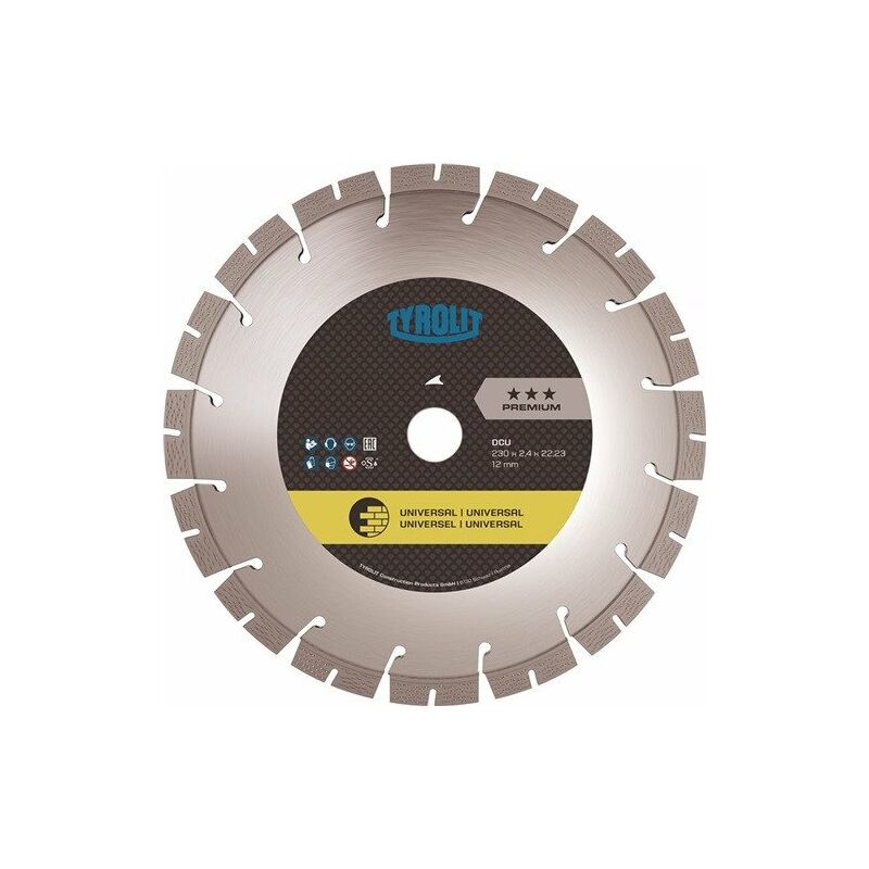 Disco De Corte Diamantado Dcu Premium Diám 230 Mm Perforaci