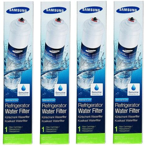 Lot de 4 filtres à eaux originaux pour réfrigérateur américain Samsung