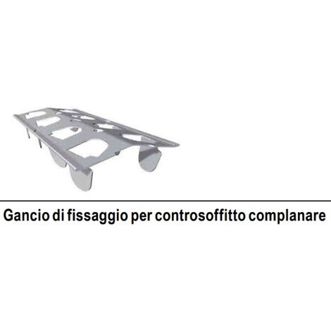 Gancio Di Fissaggio Per Controsoffitto Complanare Confezione 50 Pezzi