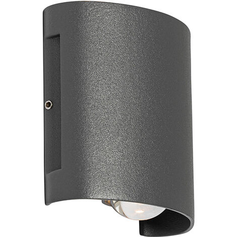 Outdoor Wall Lamp Dark Gray Incl Led Light Ip Silly