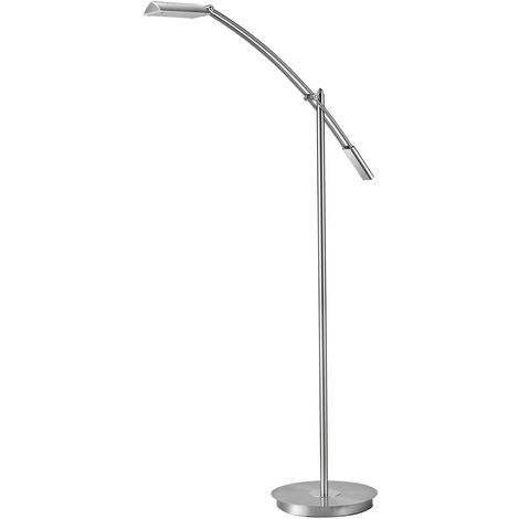 Lampadaire Led Verona En Acier Satin Avec Variateur Tactile H Cm