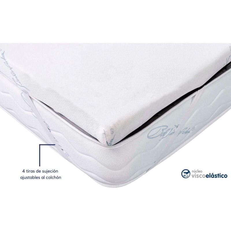 Topper Viscoelástico - sobrecolchón ergonómico con funda - Núcleo 100% viscoelástica - 135x200x8 cm - Imperial Confort
Topper Viscoelástico - sobrecolchón ergonómico con funda - Núcleo 100% viscoelástica - 135x200x8 cm - Imperial Confort