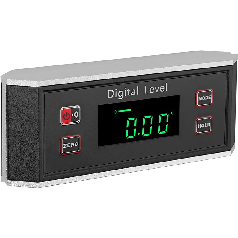 Inclinómetro digital magnético Transportador de ángulo digital de aluminio con alarma audible Indicador de ángulo digital de lectura automática
Inclinómetro digital magnético Transportador de ángulo digital de aluminio con alarma audible Indicador de ángulo digital de lectura automática