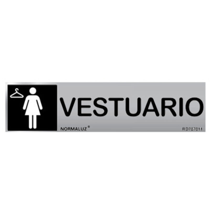 Informativa Vestuario Femenino Acero Inox. Adhesivo de 0,8mm 50x200mm
Informativa Vestuario Femenino Acero Inox. Adhesivo de 0,8mm 50x200mm