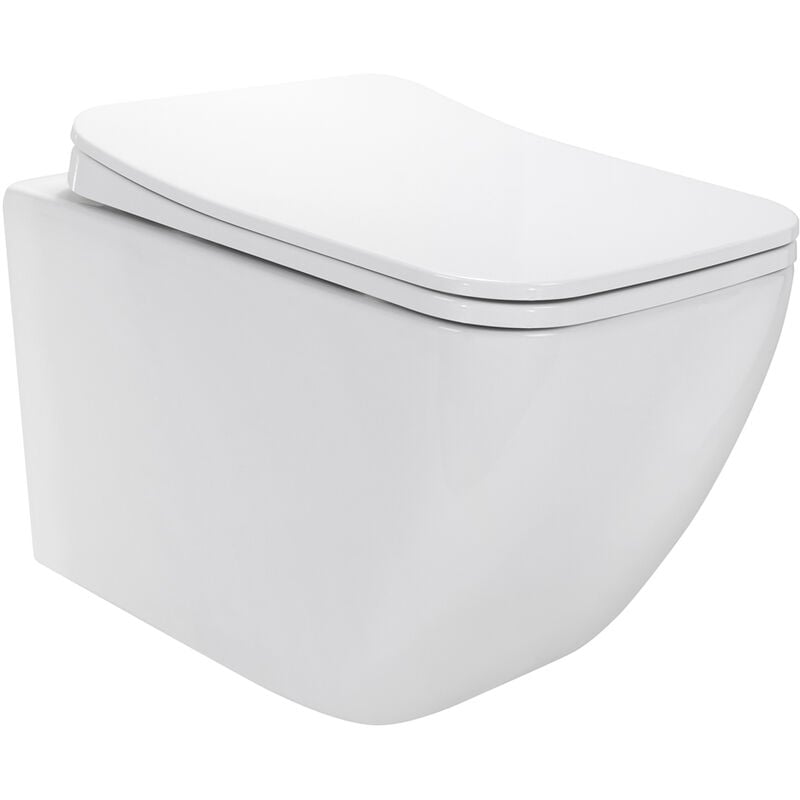 Inodoros Cube suspendidos de cerámica sin borda, Función Soft-Close, Color blanco - Cisterna no incluida
Inodoros Cube suspendidos de cerámica sin borda, Función Soft-Close, Color blanco - Cisterna no incluida