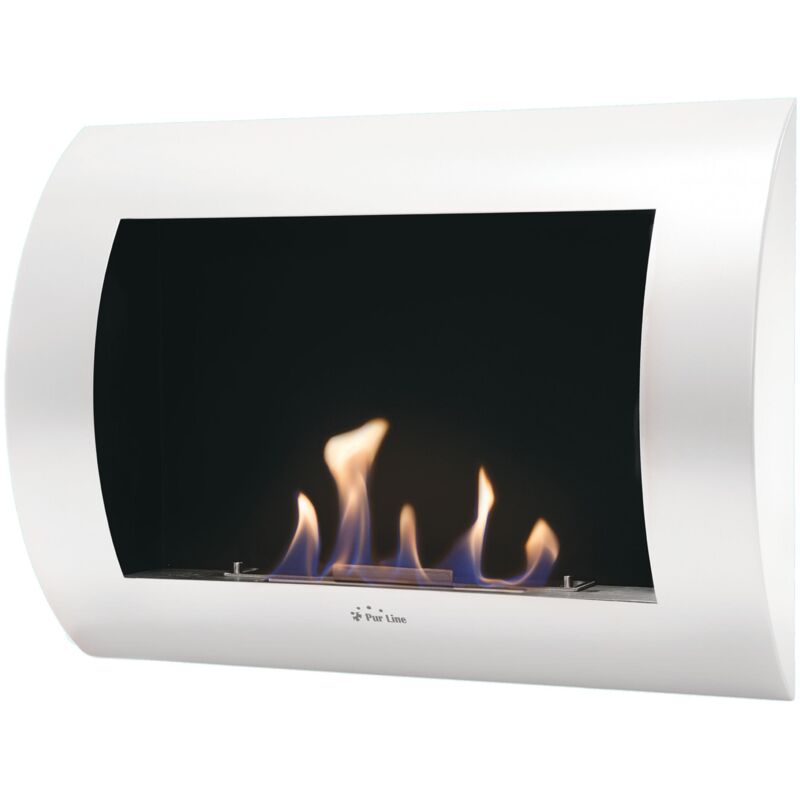 Purline - Chimenea de etanol mural de 1500W, panel frontal curvado en acero lacado blanco
Purline - Chimenea de etanol mural de 1500W, panel frontal curvado en acero lacado blanco