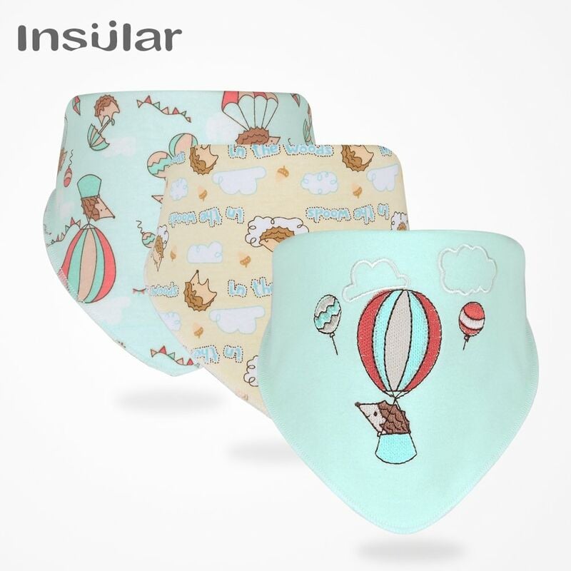 Insular 3 piezas babero de algodon para bebe, babero ultra suave, doble broche, bordado delicado para ninos y ninas de 0 a 36 meses,Multicolor, erizo
Insular 3 piezas babero de algodon para bebe, babero ultra suave, doble broche, bordado delicado para ninos y ninas de 0 a 36 meses,Multicolor, erizo