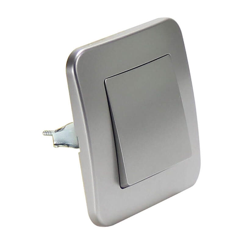 Interruptor Empotrable Simple de Cruzamiento Gris Basic Marco Incluido Gris | IluminaShop
Interruptor Empotrable Simple de Cruzamiento Gris Basic Marco Incluido Gris | IluminaShop