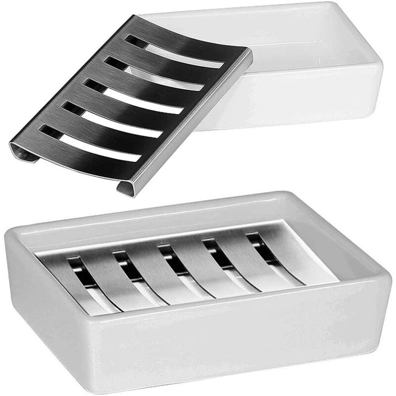 Jabonera de cerámica, desmontable para facilitar la limpieza, jabonera rectangular para baño, inodoro o fregadero de cocina, mantiene el jabón seco
Jabonera de cerámica, desmontable para facilitar la limpieza, jabonera rectangular para baño, inodoro o fregadero de cocina, mantiene el jabón seco