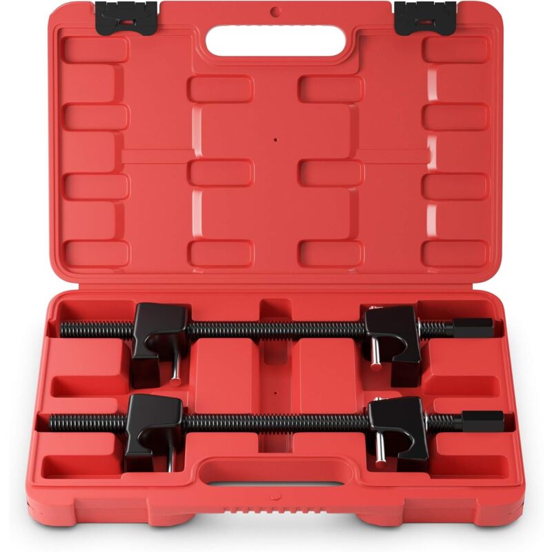 Juego de 2 Piezas Compresor Muelle 280 mm Compresores de Resorte Profesional para Taller Coche
Juego de 2 Piezas Compresor Muelle 280 mm Compresores de Resorte Profesional para Taller Coche