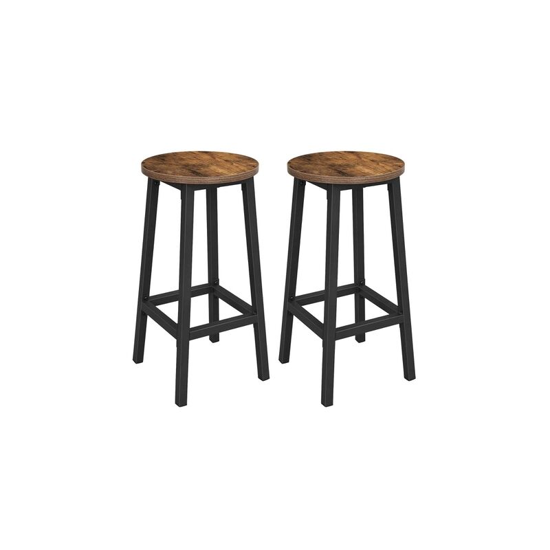 Juego de 2 Taburetes de Bar redondos
Juego de 2 Taburetes de Bar redondos
