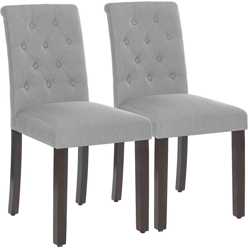 Juego de 2 Sillas de Comedor, Silla de Cocina, Silla Tapizada con Respaldo Alto, Patas de Madera Maciza, Tapizadas, Tejido de Mezcla de Algodón y
Juego de 2 Sillas de Comedor, Silla de Cocina, Silla Tapizada con Respaldo Alto, Patas de Madera Maciza, Tapizadas, Tejido de Mezcla de Algodón y