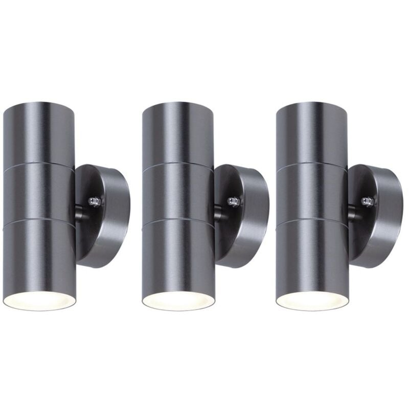 Juego de 3 focos Up Down luces de fachada lámparas de pared para exteriores iluminación de jardín de acero inoxidable 2 llamas
Juego de 3 focos Up Down luces de fachada lámparas de pared para exteriores iluminación de jardín de acero inoxidable 2 llamas