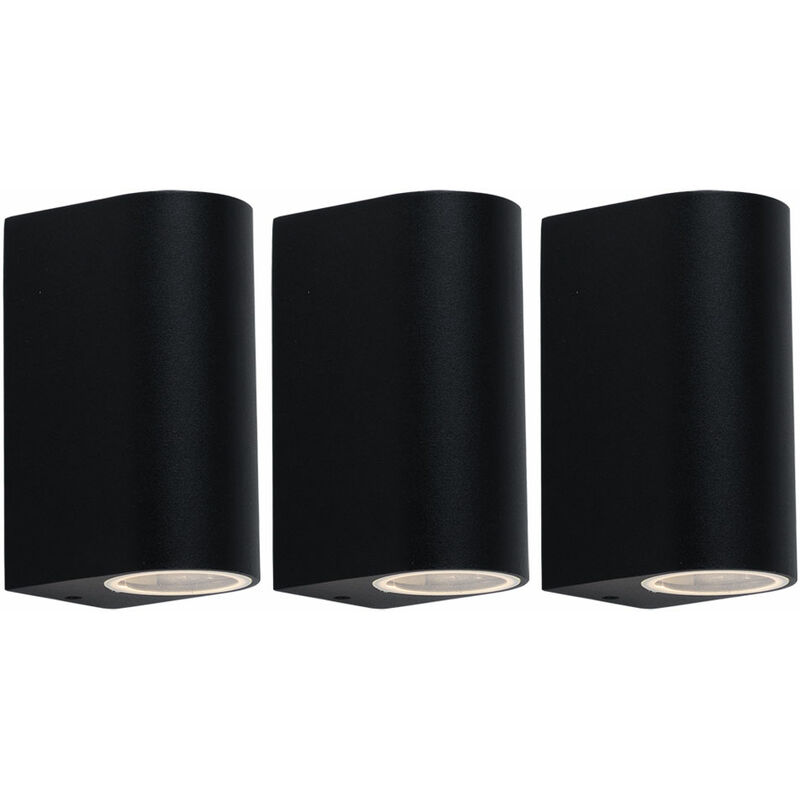 Lámpara de pared exterior GU10 lámpara de exterior Up & Down lámpara de fachada negra iluminación exterior de aluminio para casa, 2x GU10, An x Al
Lámpara de pared exterior GU10 lámpara de exterior Up & Down lámpara de fachada negra iluminación exterior de aluminio para casa, 2x GU10, An x Al