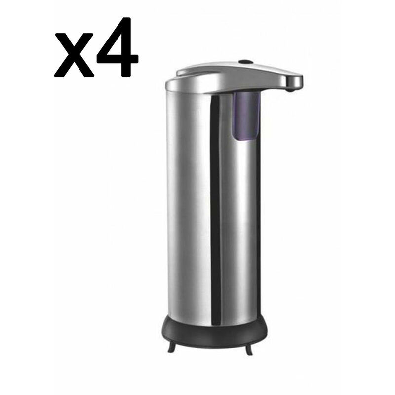 Juego de 4 dispensadores automáticos de jabón desinfectante sin contacto CLEANY de 300 ml para cocinas, baños, hoteles y restaurantes
Juego de 4 dispensadores automáticos de jabón desinfectante sin contacto CLEANY de 300 ml para cocinas, baños, hoteles y restaurantes