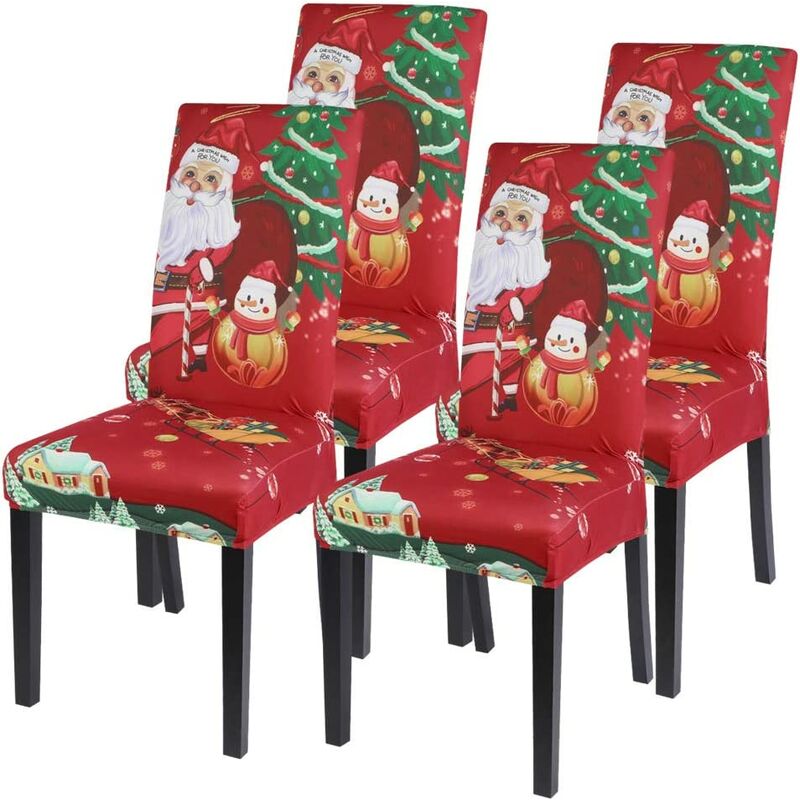 Juego de 4 fundas para sillas de comedor navideñas, fundas para sillas elásticas navideñas Parsons, protector de asiento, funda lavable de licra para
Juego de 4 fundas para sillas de comedor navideñas, fundas para sillas elásticas navideñas Parsons, protector de asiento, funda lavable de licra para
