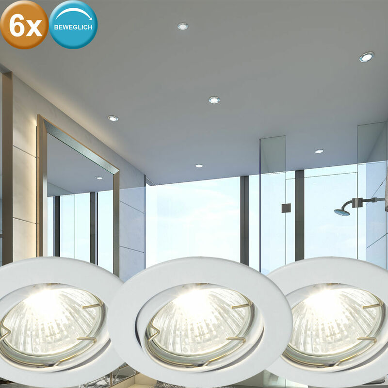 Juego de 6 lámparas empotrables de techo iluminación de sala de trabajo focos de oficina luces
Juego de 6 lámparas empotrables de techo iluminación de sala de trabajo focos de oficina luces