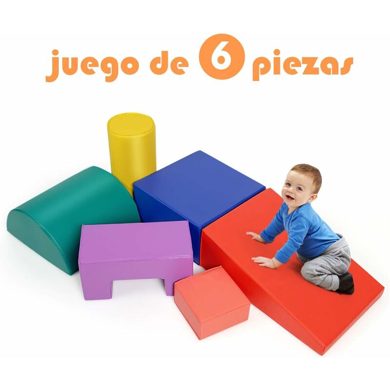Juego de 6 Piezas Bloques de Construcción de Espuma Figuras de Juguete Educativo para Niños para Salón Habitación
Juego de 6 Piezas Bloques de Construcción de Espuma Figuras de Juguete Educativo para Niños para Salón Habitación