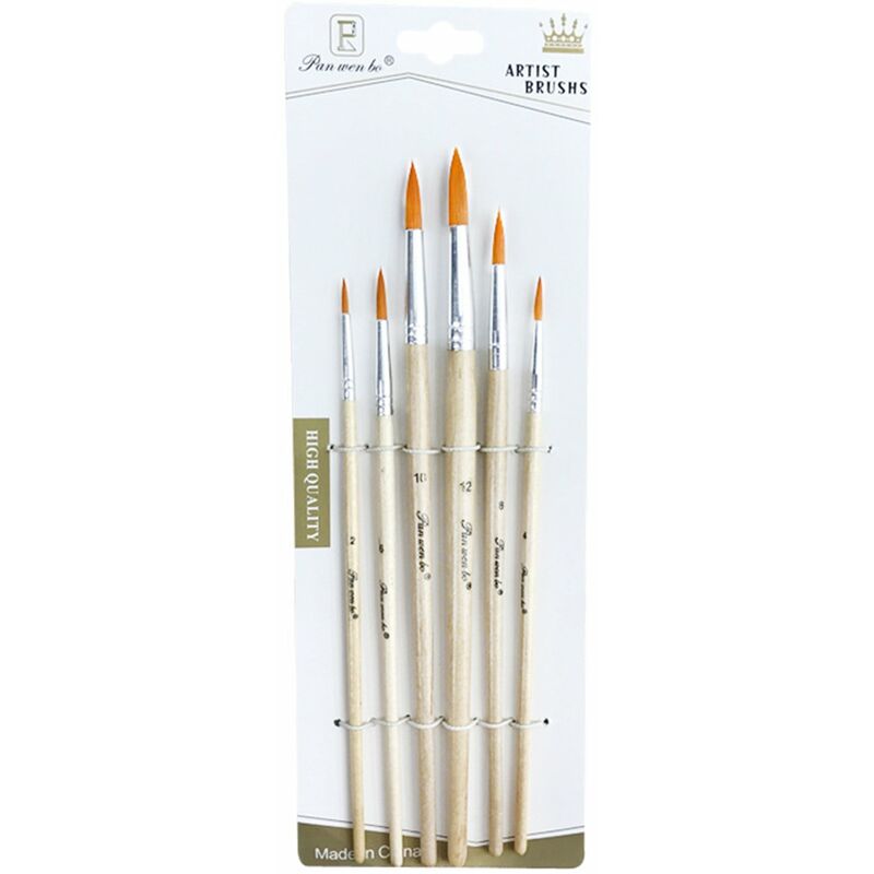 Juego de 6 pinceles para pintar, nailon, pelo, mango de madera, pinceles para artistas, ninos, adultos, principiantes, para acrilico, oleo, acuarela,
Juego de 6 pinceles para pintar, nailon, pelo, mango de madera, pinceles para artistas, ninos, adultos, principiantes, para acrilico, oleo, acuarela,