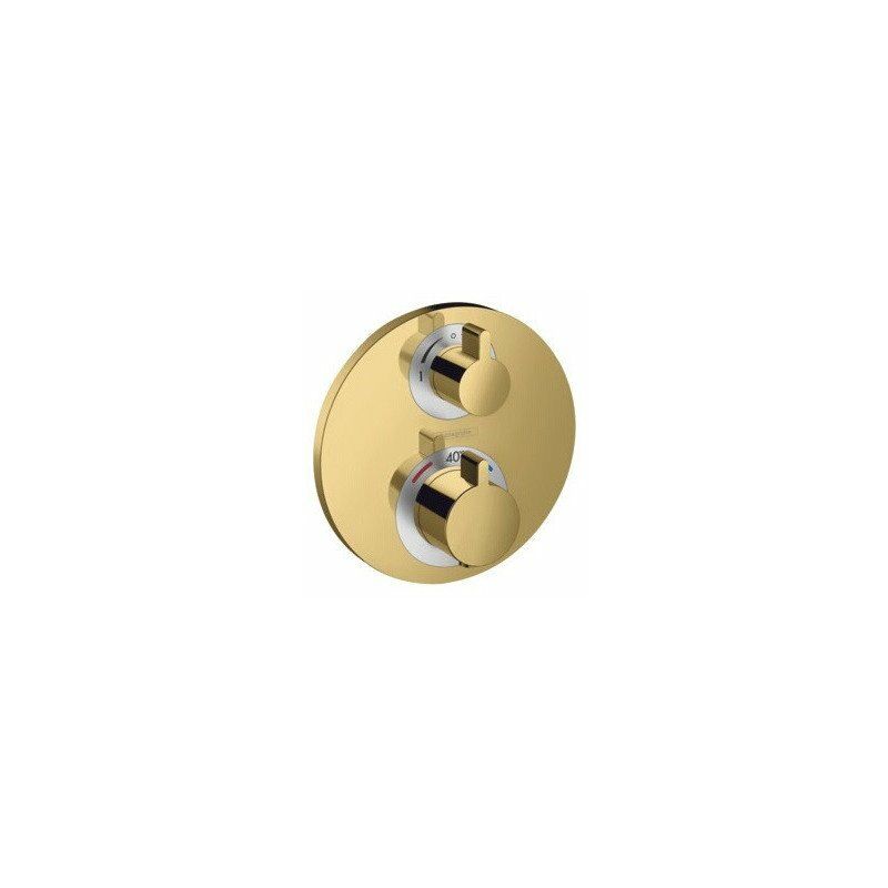 Hansgrohe - Juego de acabado con termo empotrado S, RA y desviador, aspecto dorado pulido
Hansgrohe - Juego de acabado con termo empotrado S, RA y desviador, aspecto dorado pulido