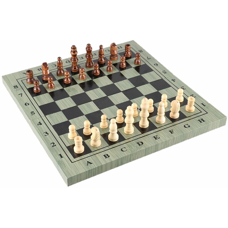 Happyshopping - Juego de ajedrez internacional, tablero de ajedrez de madera portátil,34*17*3cm
Happyshopping - Juego de ajedrez internacional, tablero de ajedrez de madera portátil,34*17*3cm