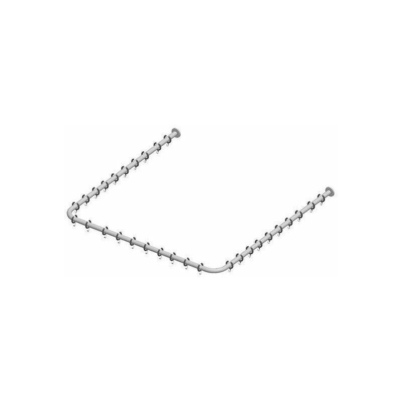 Juego de barra para cortina de ducha PLAN para ducha cuadrada, en forma de U 1200 x 1200 mm acero inoxidable / negro-gris (RAL 7021) KEUCO
Juego de barra para cortina de ducha PLAN para ducha cuadrada, en forma de U 1200 x 1200 mm acero inoxidable / negro-gris (RAL 7021) KEUCO