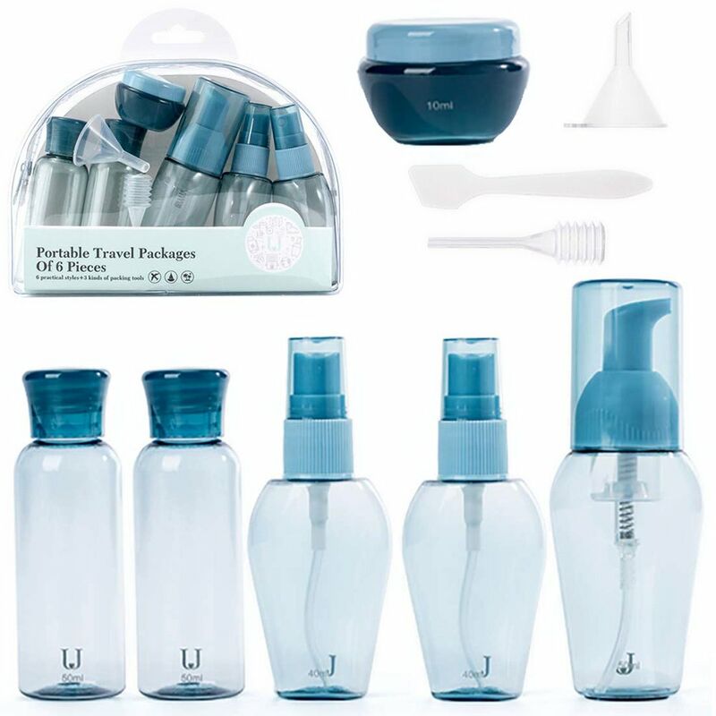 Juego de botellas de viaje 9 piezas, contenedores de articulos de tocador a prueba de fugas, juego de botellas cosmeticas recargables portatiles para
Juego de botellas de viaje 9 piezas, contenedores de articulos de tocador a prueba de fugas, juego de botellas cosmeticas recargables portatiles para