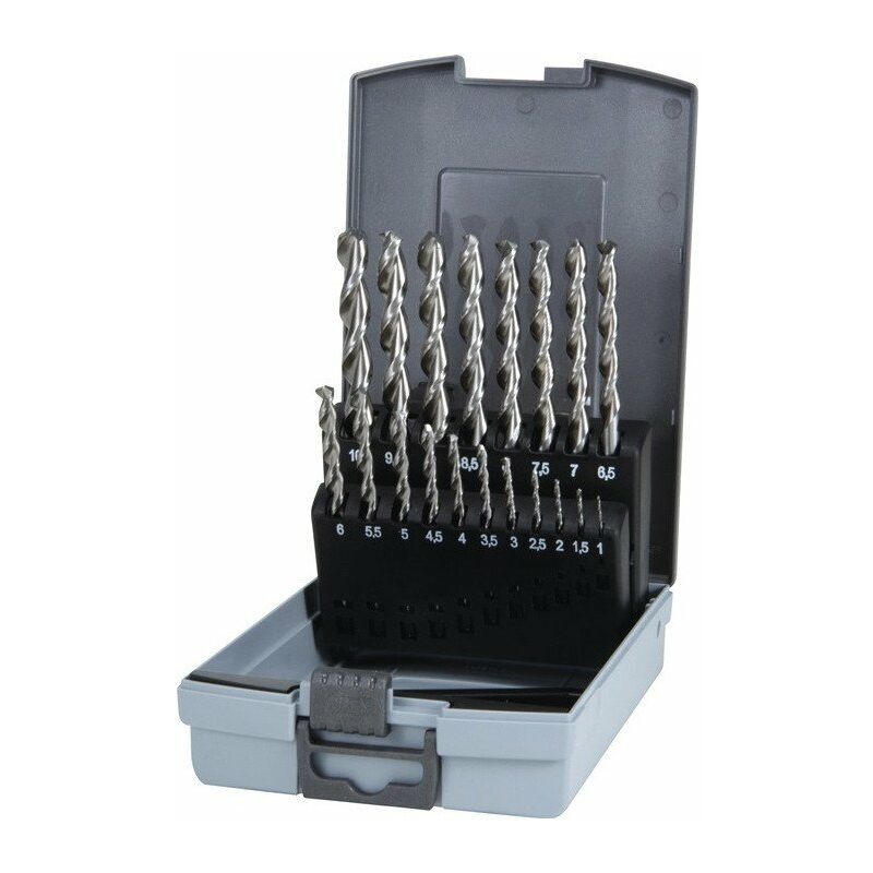 Juego de brocas helicoidales DIN 338 TypeN TL 3000 D.1-10x0.5mm HSS 19 piezas Ku.-Kass.
Juego de brocas helicoidales DIN 338 TypeN TL 3000 D.1-10x0.5mm HSS 19 piezas Ku.-Kass.