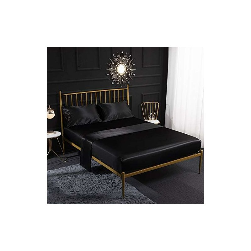 Juego de cama de 3 piezas de satén de seda color crema con sábana ajustable, sábana encimera, funda de almohada, transpirable, suave y cómodo, tamaño
Juego de cama de 3 piezas de satén de seda color crema con sábana ajustable, sábana encimera, funda de almohada, transpirable, suave y cómodo, tamaño
