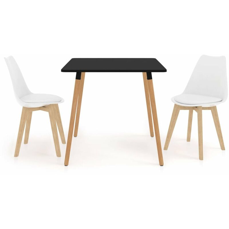 Juego de comedor 3 piezas blanco
