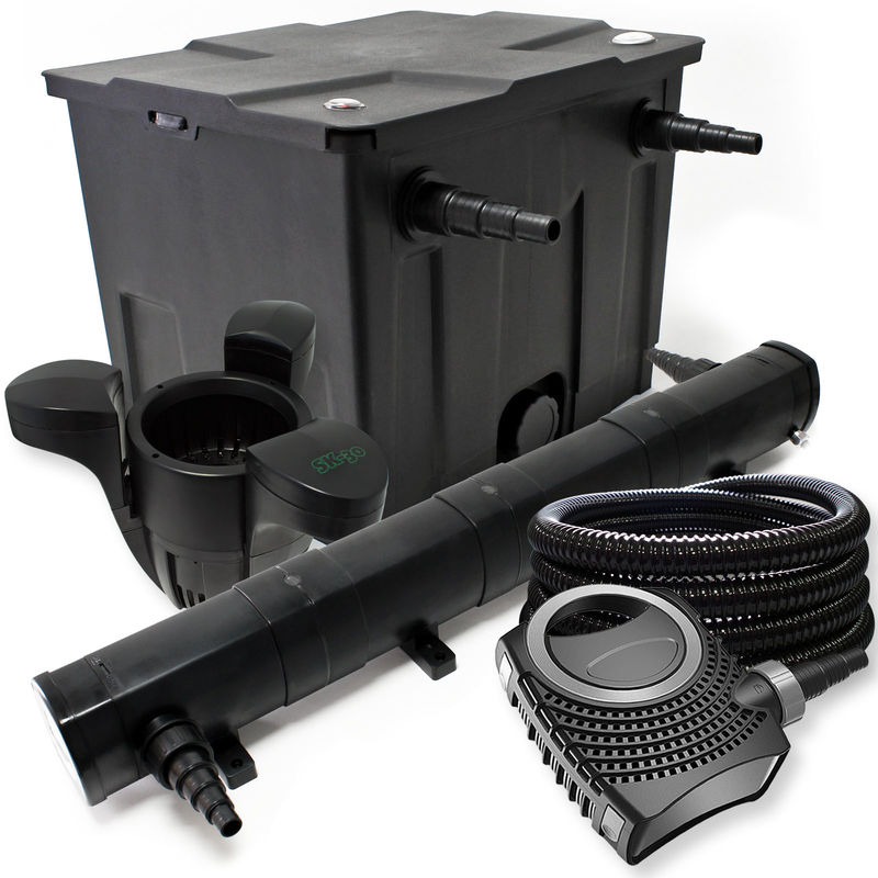 Wiltec - Juego de filtro para estanque bio 60.000 l y UVC Clarificador con 18 W 80 W Bomba y manguera de 25m
Wiltec - Juego de filtro para estanque bio 60.000 l y UVC Clarificador con 18 W 80 W Bomba y manguera de 25m